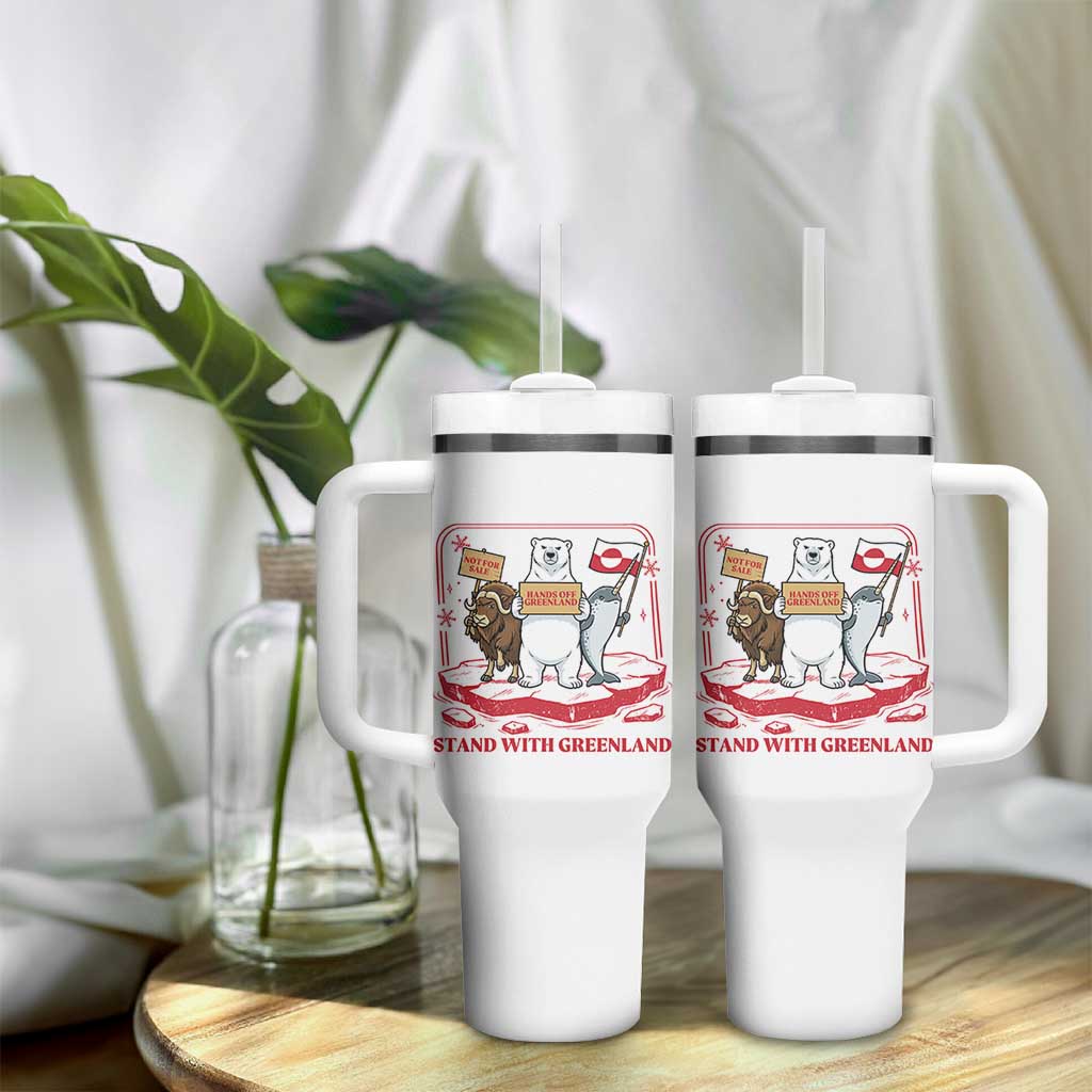 Hands Off Greenland Tumbler With Handle Support Greenlander Gift