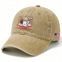 Hands Off Greenland Washed Cotton Baseball Cap Support Greenlander Gift
