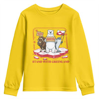 Hands Off Greenland Youth Sweatshirt Support Greenlander Gift