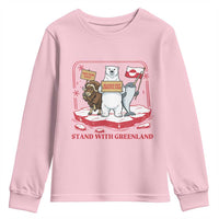 Hands Off Greenland Youth Sweatshirt Support Greenlander Gift