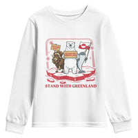 Hands Off Greenland Youth Sweatshirt Support Greenlander Gift