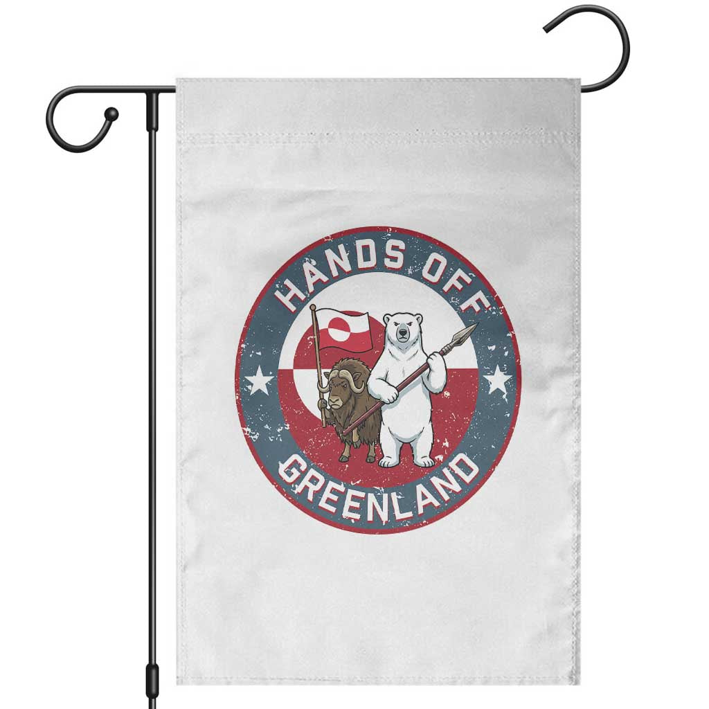 Hands Off Greenland Garden Flag Anti Authoritarian Political Gag Gift