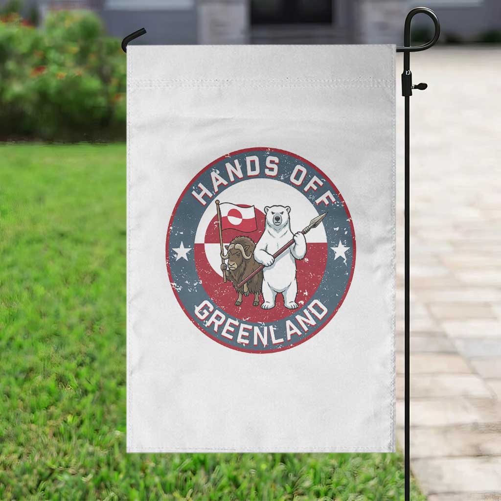 Hands Off Greenland Garden Flag Anti Authoritarian Political Gag Gift