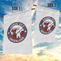Hands Off Greenland Garden Flag Anti Authoritarian Political Gag Gift