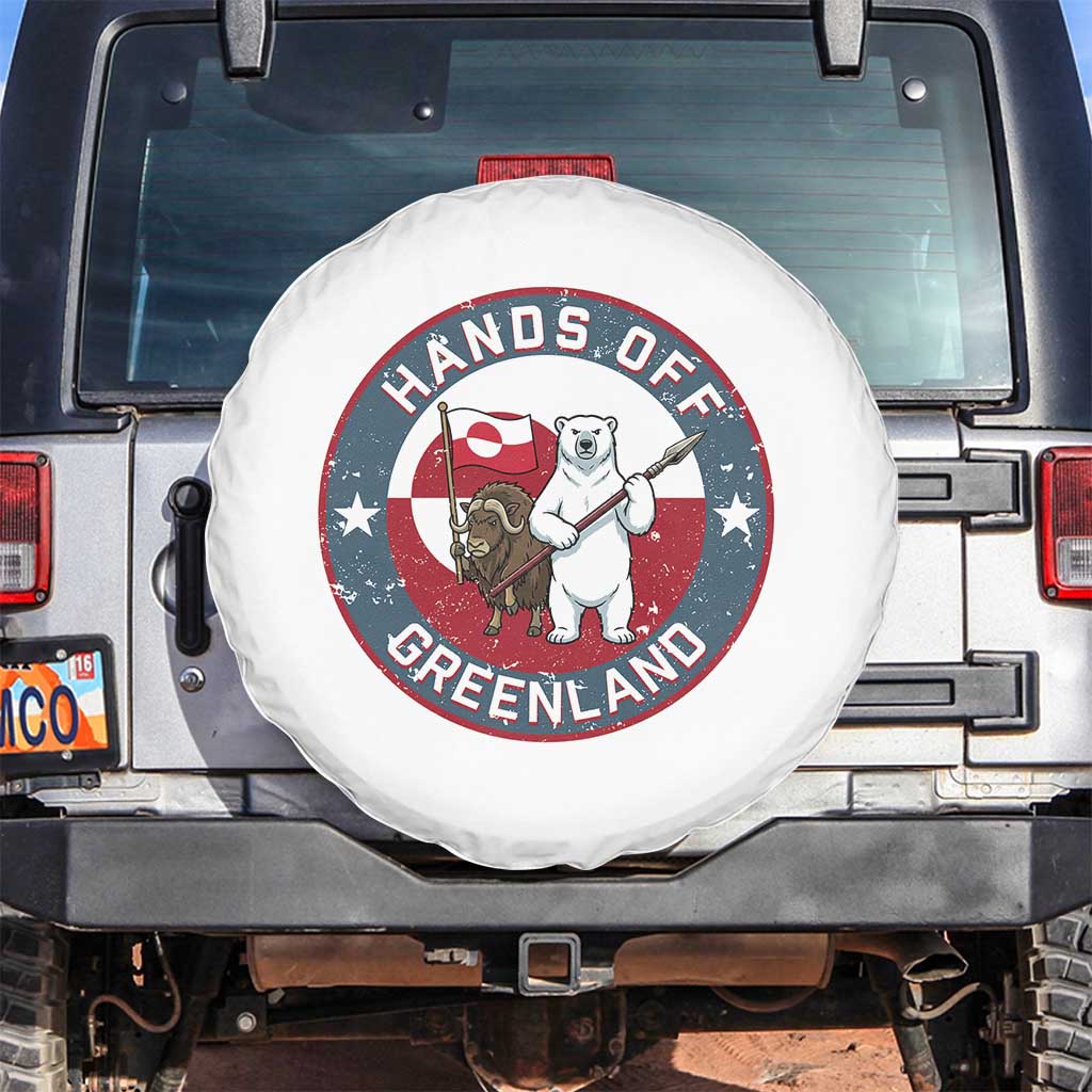 Hands Off Greenland Spare Tire Cover Anti Authoritarian Political Gag Gift