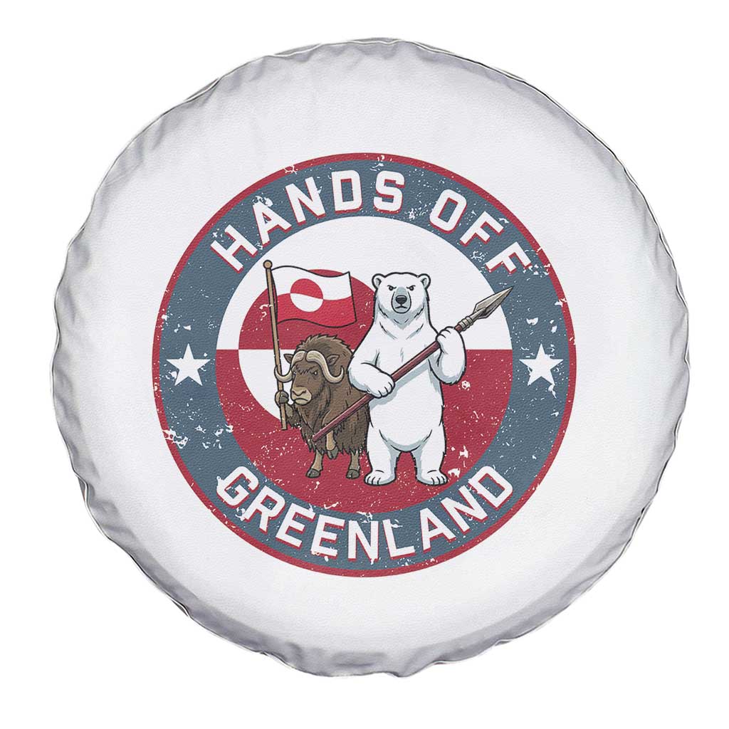 Hands Off Greenland Spare Tire Cover Anti Authoritarian Political Gag Gift