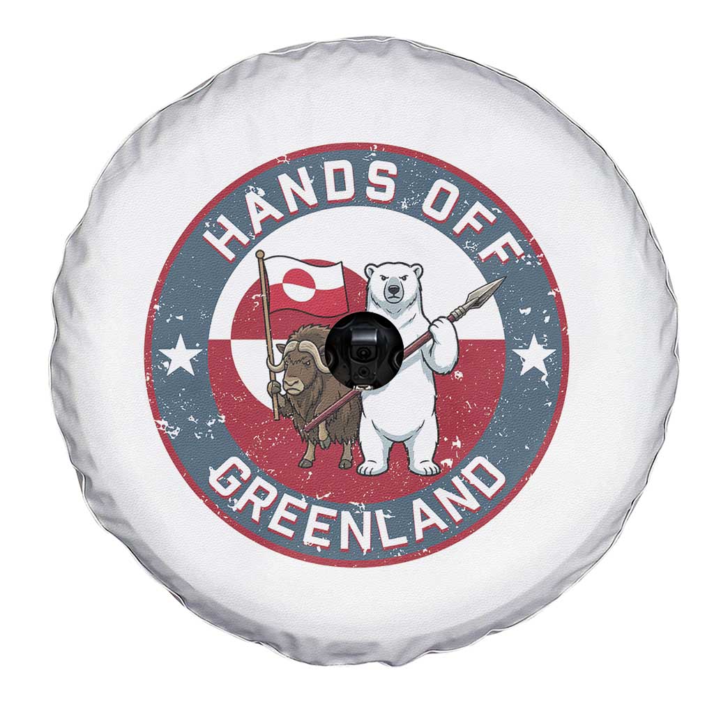 Hands Off Greenland Spare Tire Cover Anti Authoritarian Political Gag Gift