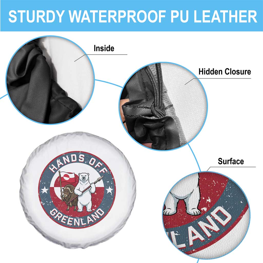 Hands Off Greenland Spare Tire Cover Anti Authoritarian Political Gag Gift