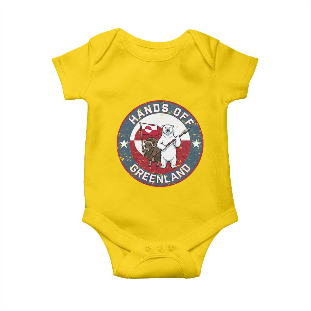 Hands Off Greenland Baby Onesie Anti Authoritarian Political Gag Gift