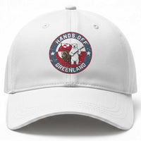 Hands Off Greenland Baseball Cap Anti Authoritarian Political Gag Gift