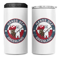 Hands Off Greenland 4 in 1 Can Cooler Tumbler Anti Authoritarian Political Gag Gift