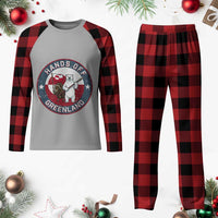 Hands Off Greenland Plaid Pajama Set Anti Authoritarian Political Gag Gift