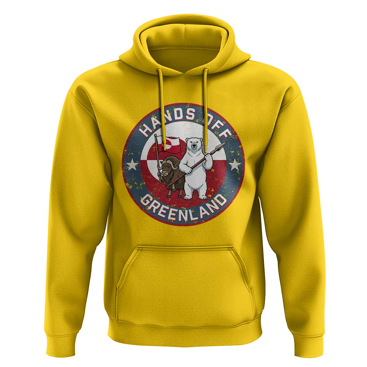 Hands Off Greenland Hoodie Anti Authoritarian Political Gag Gift