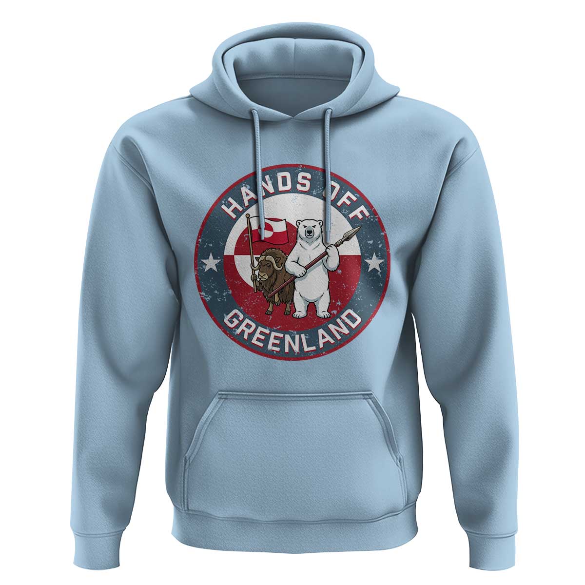 Hands Off Greenland Hoodie Anti Authoritarian Political Gag Gift
