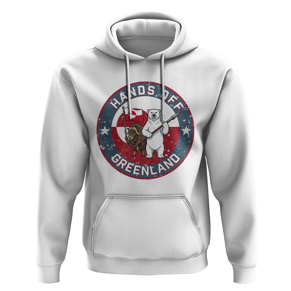 Hands Off Greenland Hoodie Anti Authoritarian Political Gag Gift