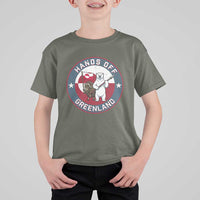 Hands Off Greenland T Shirt For Kid Anti Authoritarian Political Gag Gift