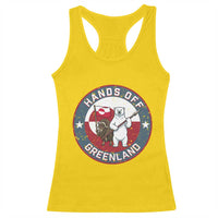 Hands Off Greenland Racerback Tank Top Anti Authoritarian Political Gag Gift