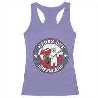 Hands Off Greenland Racerback Tank Top Anti Authoritarian Political Gag Gift