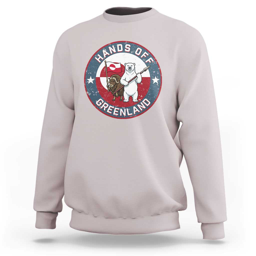 Hands Off Greenland Sweatshirt Anti Authoritarian Political Gag Gift