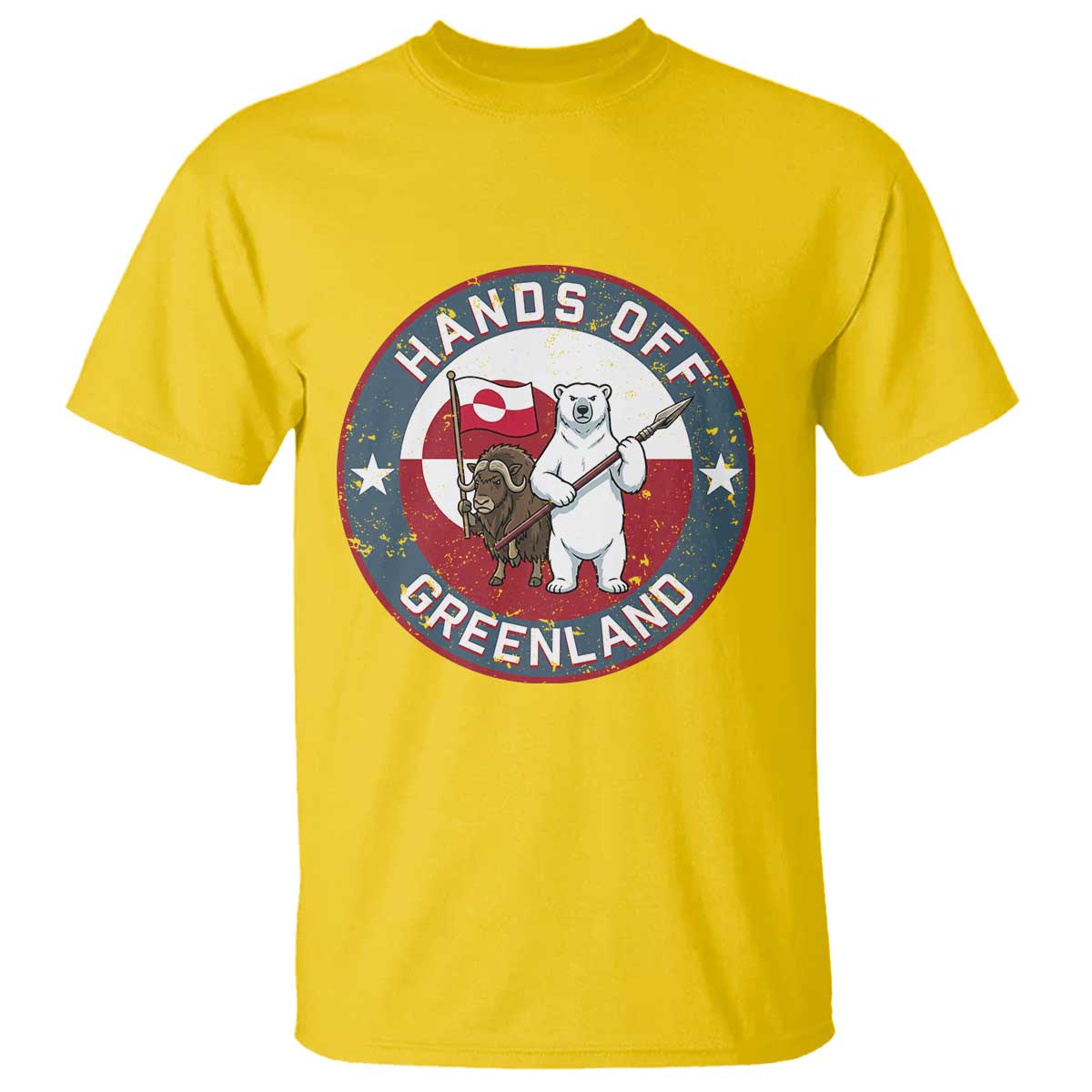 Hands Off Greenland T Shirt Anti Authoritarian Political Gag Gift