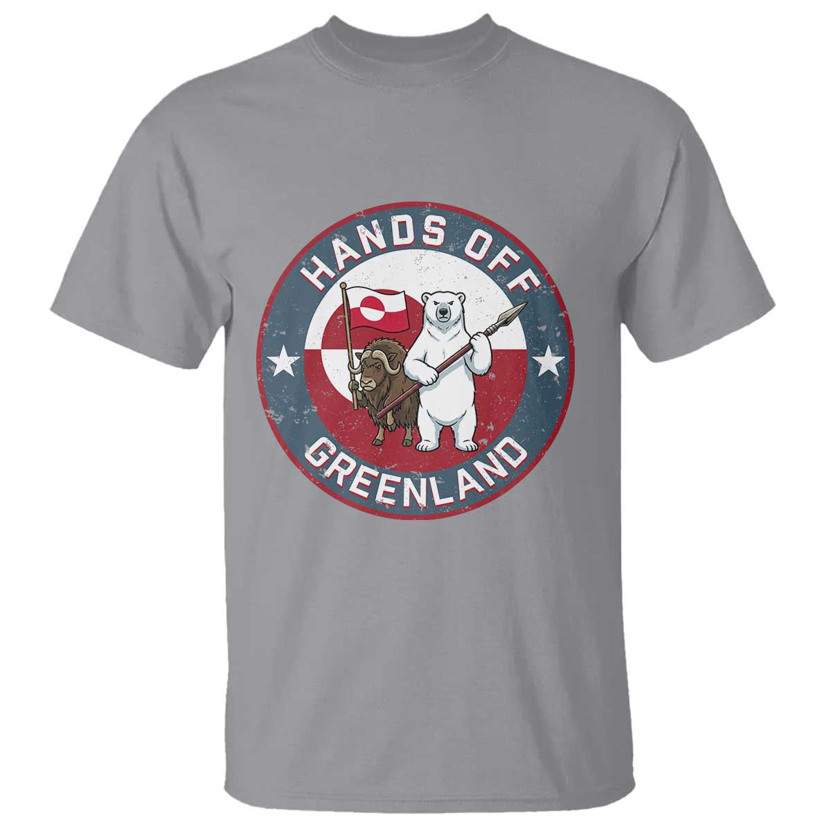 Hands Off Greenland T Shirt Anti Authoritarian Political Gag Gift