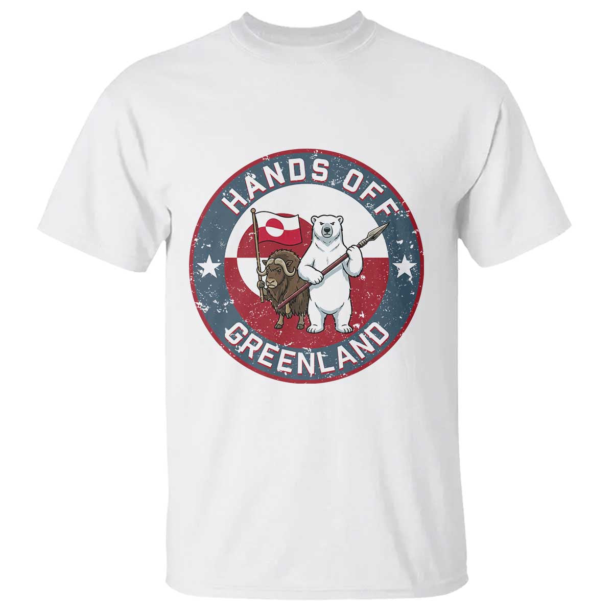 Hands Off Greenland T Shirt Anti Authoritarian Political Gag Gift