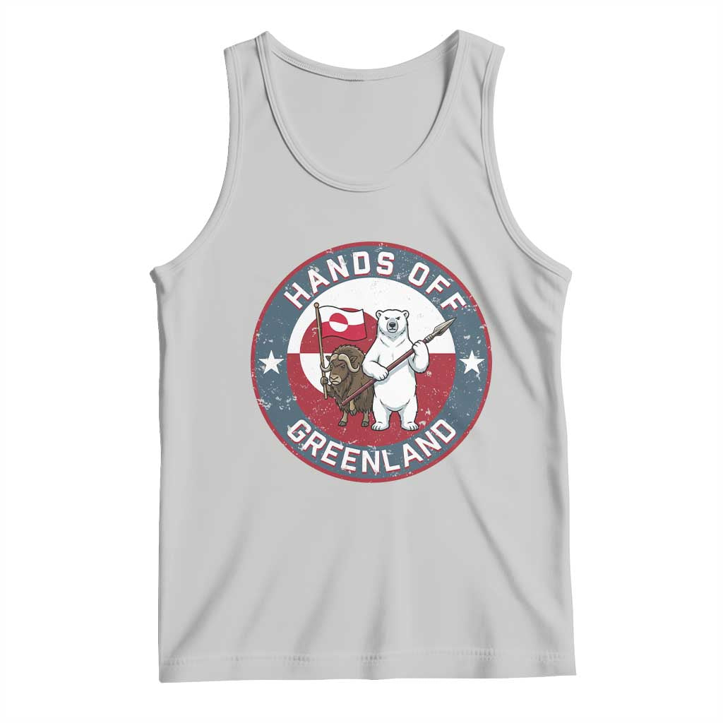 Hands Off Greenland Tank Top Anti Authoritarian Political Gag Gift