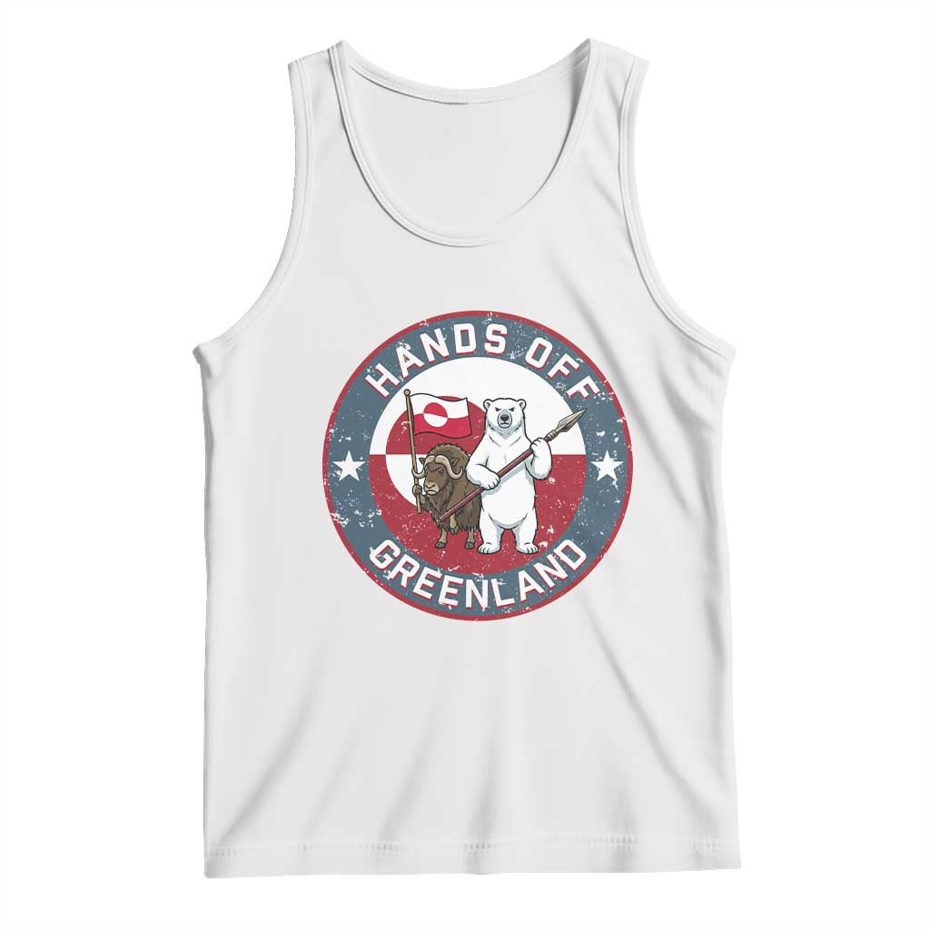 Hands Off Greenland Tank Top Anti Authoritarian Political Gag Gift