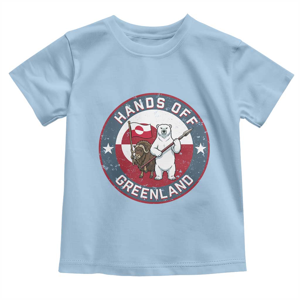 Hands Off Greenland Toddler T Shirt Anti Authoritarian Political Gag Gift