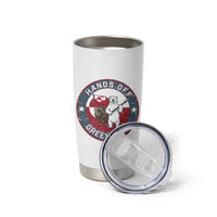 Hands Off Greenland Tumbler Cup Anti Authoritarian Political Gag Gift