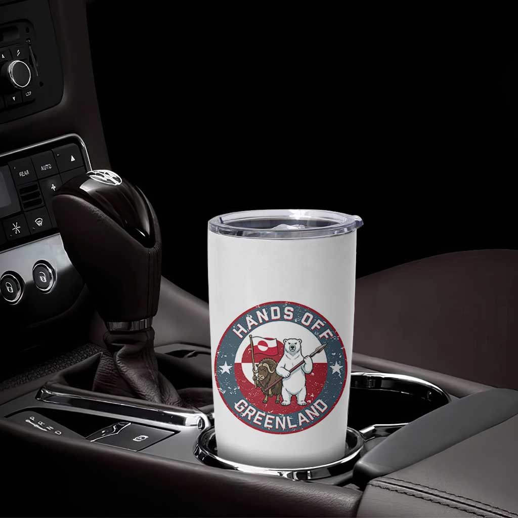 Hands Off Greenland Tumbler Cup Anti Authoritarian Political Gag Gift