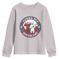 Hands Off Greenland Youth Sweatshirt Anti Authoritarian Political Gag Gift