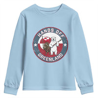 Hands Off Greenland Youth Sweatshirt Anti Authoritarian Political Gag Gift