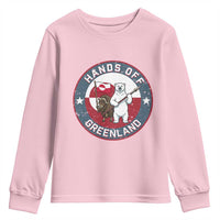 Hands Off Greenland Youth Sweatshirt Anti Authoritarian Political Gag Gift