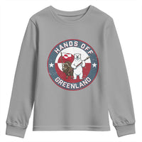 Hands Off Greenland Youth Sweatshirt Anti Authoritarian Political Gag Gift