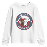 Hands Off Greenland Youth Sweatshirt Anti Authoritarian Political Gag Gift