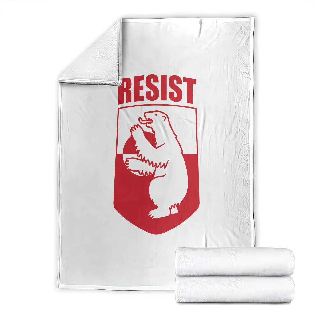 Greenland Resist Throw Blanket Stand With Greenlanders