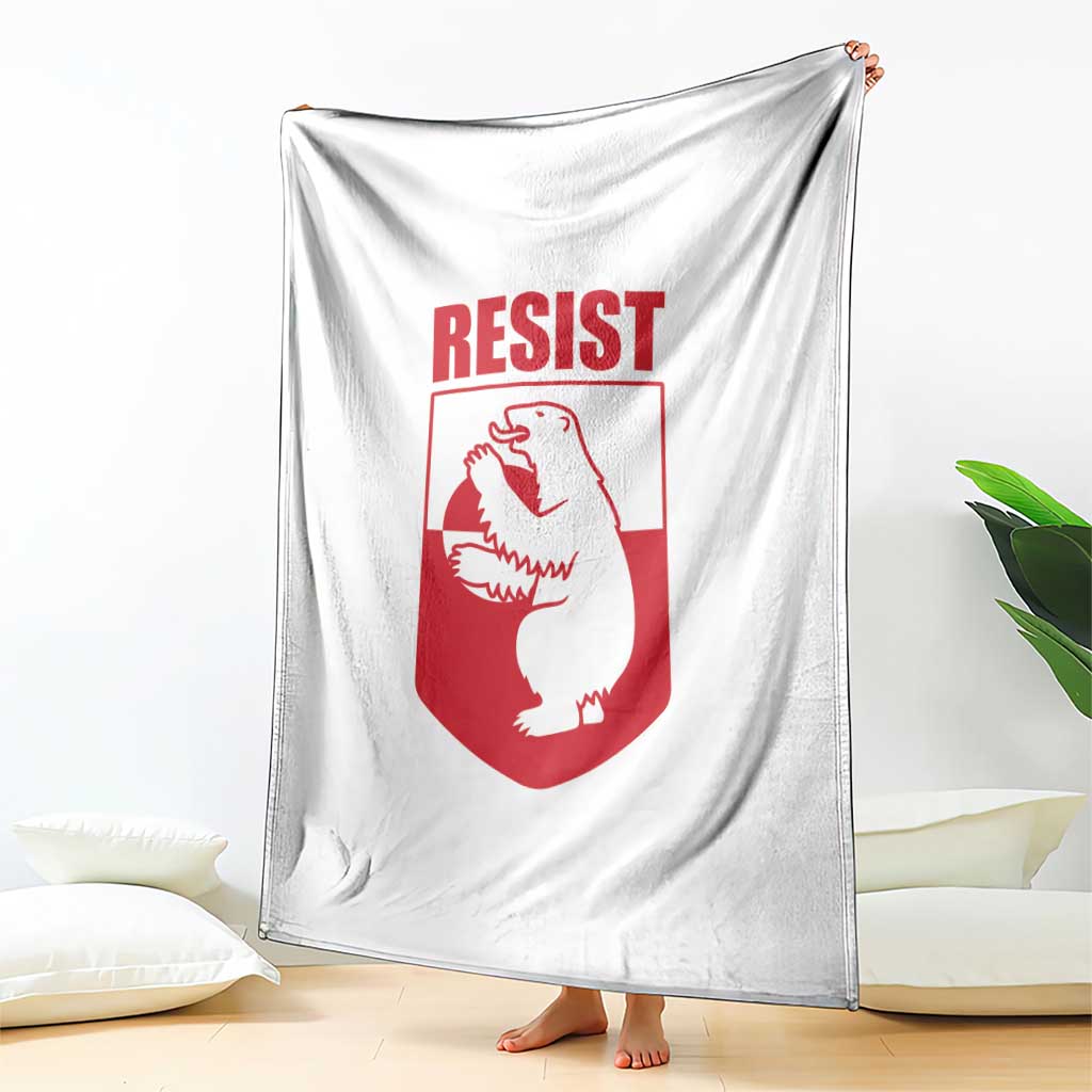 Greenland Resist Throw Blanket Stand With Greenlanders