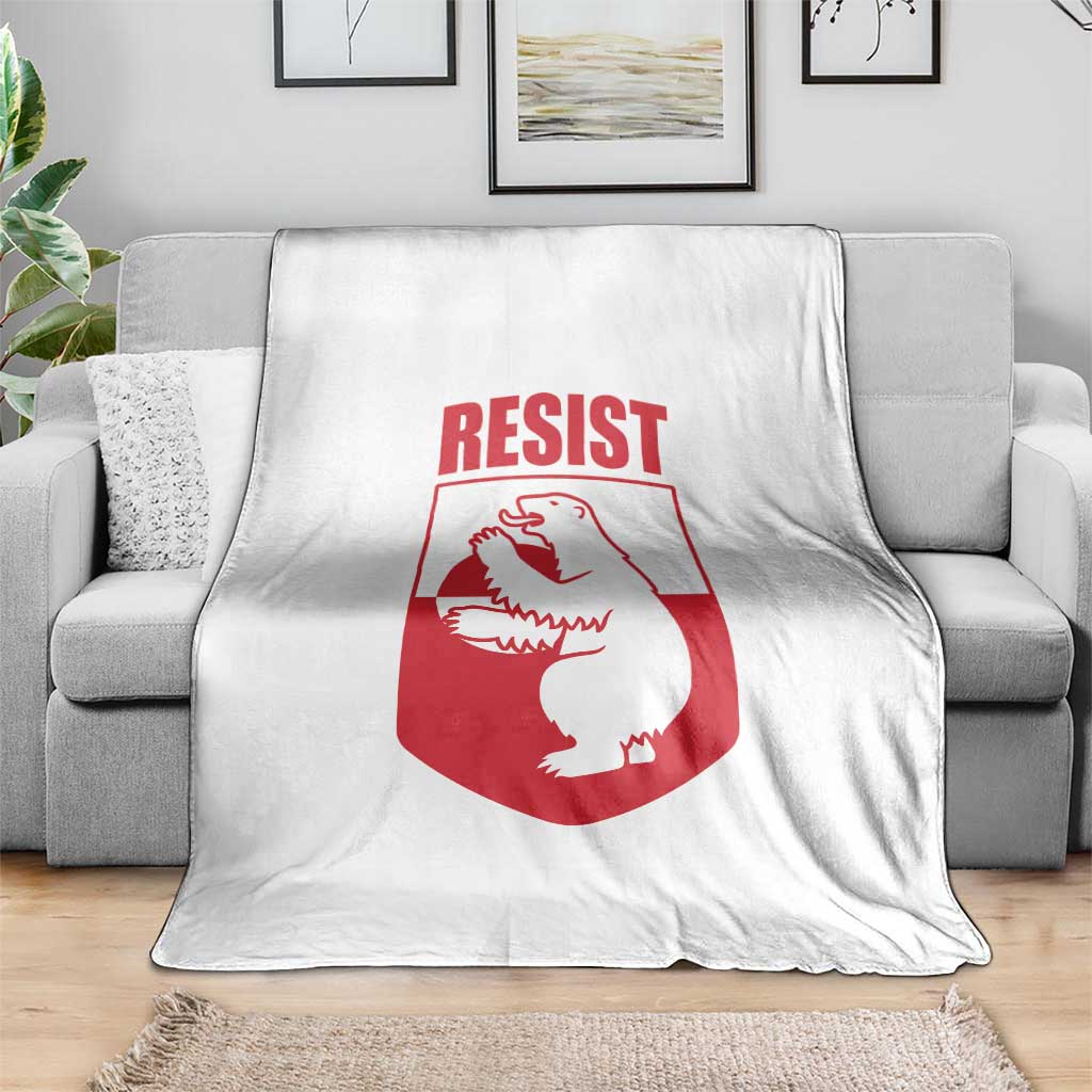 Greenland Resist Throw Blanket Stand With Greenlanders