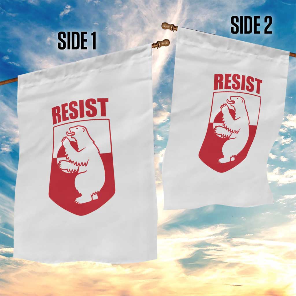Greenland Resist Garden Flag Stand With Greenlanders