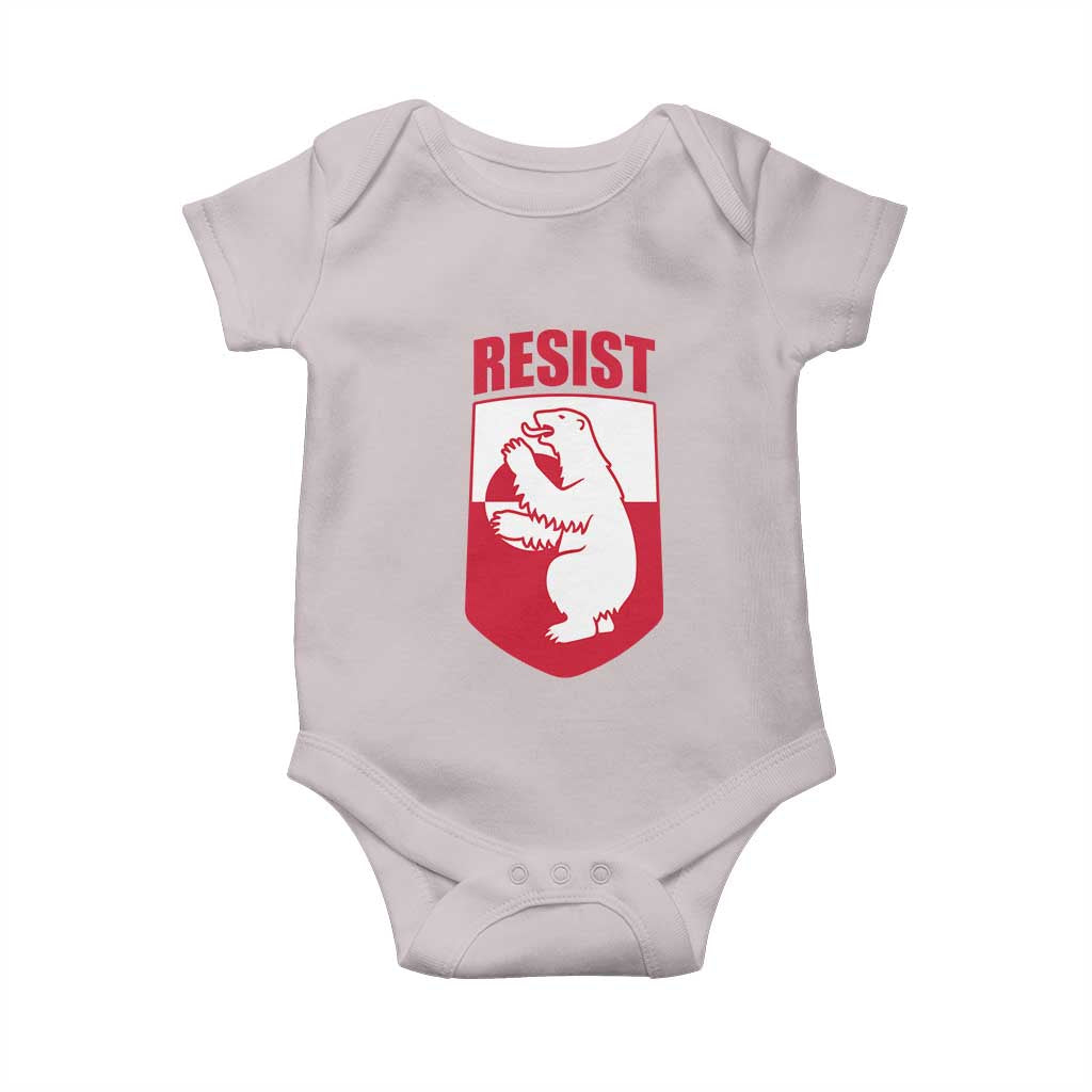 Greenland Resist Baby Onesie Stand With Greenlanders