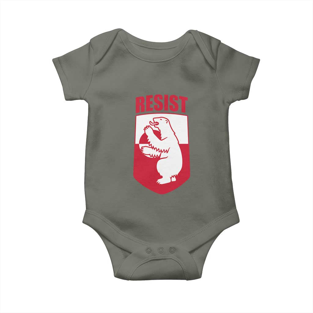 Greenland Resist Baby Onesie Stand With Greenlanders
