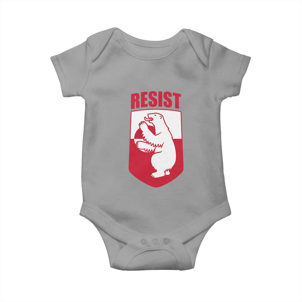 Greenland Resist Baby Onesie Stand With Greenlanders