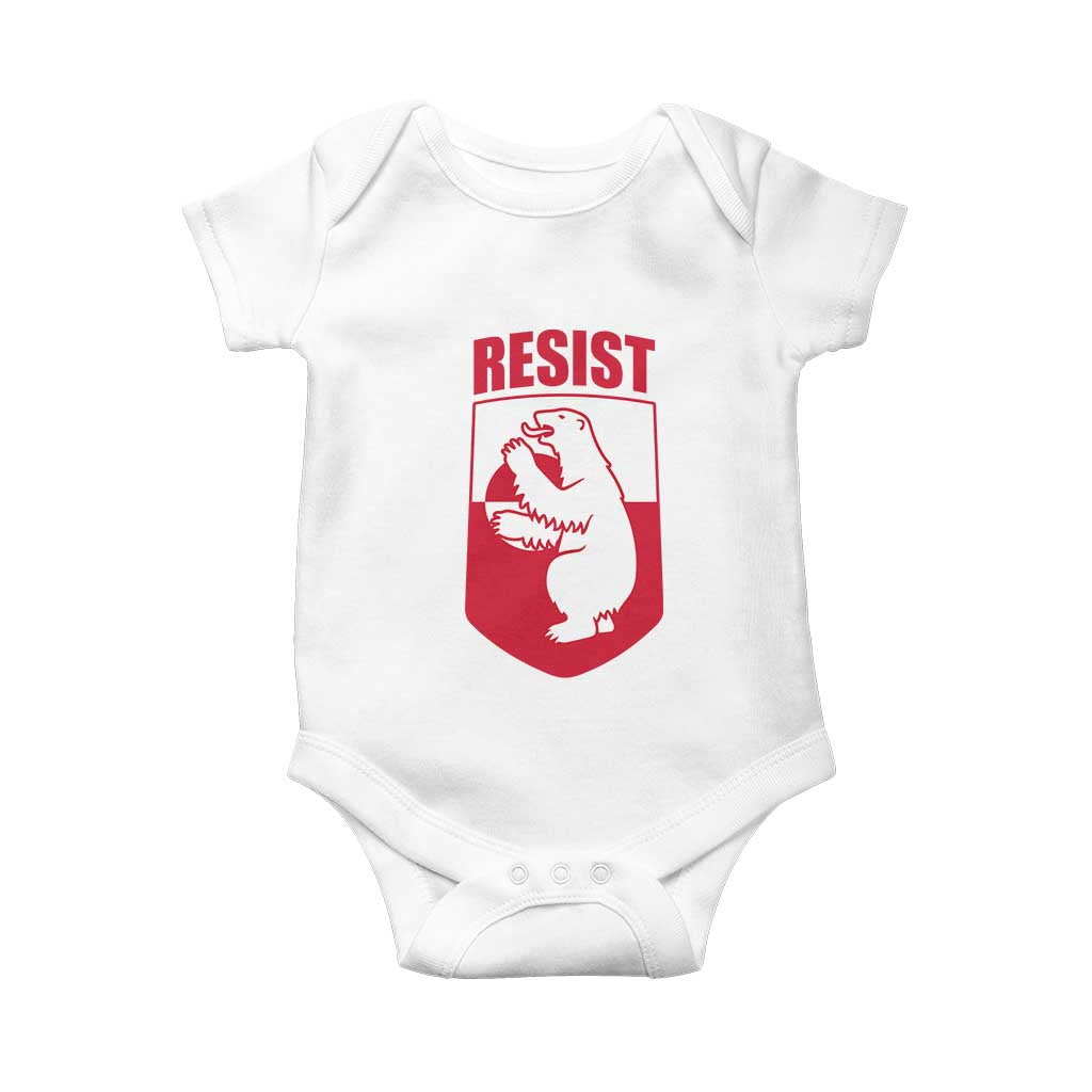 Greenland Resist Baby Onesie Stand With Greenlanders