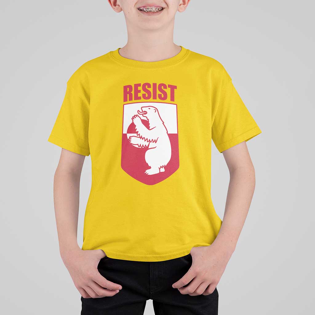 Greenland Resist T Shirt For Kid Stand With Greenlanders