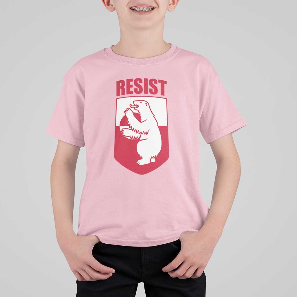 Greenland Resist T Shirt For Kid Stand With Greenlanders
