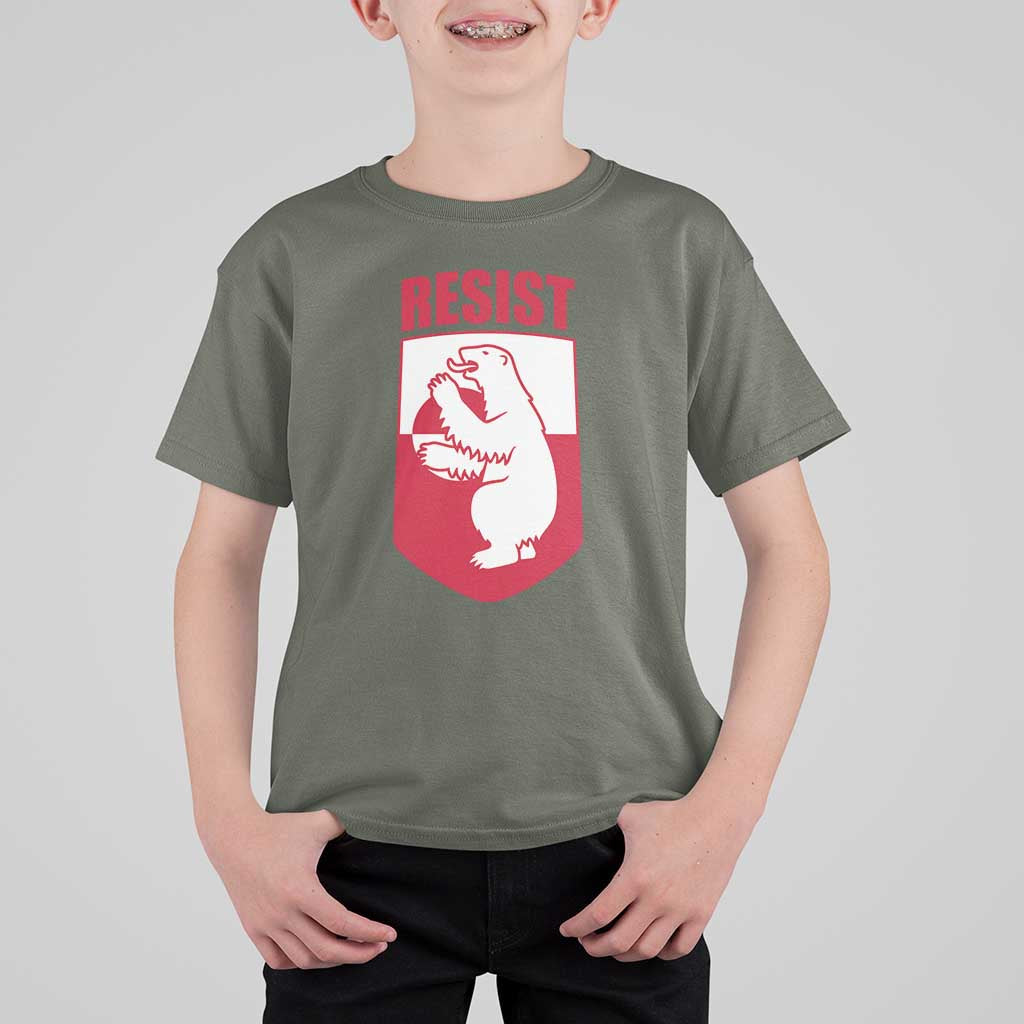 Greenland Resist T Shirt For Kid Stand With Greenlanders