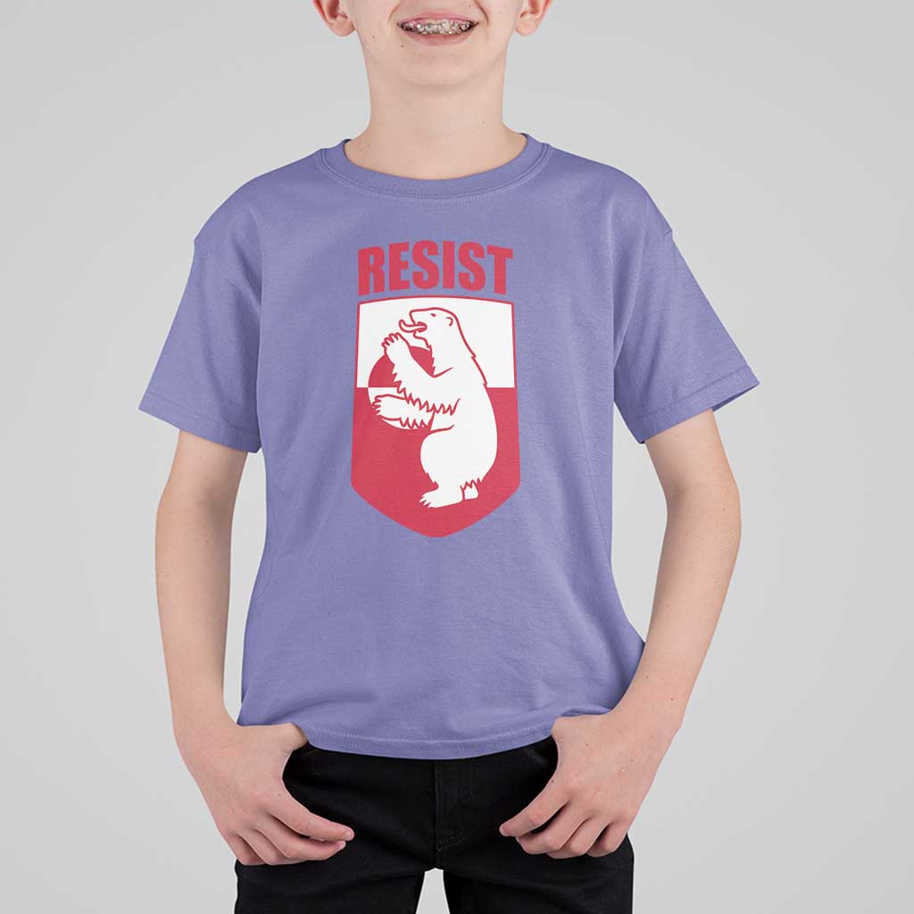 Greenland Resist T Shirt For Kid Stand With Greenlanders