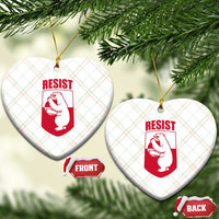 Greenland Resist Ceramic Ornament Stand With Greenlanders
