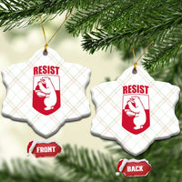 Greenland Resist Ceramic Ornament Stand With Greenlanders